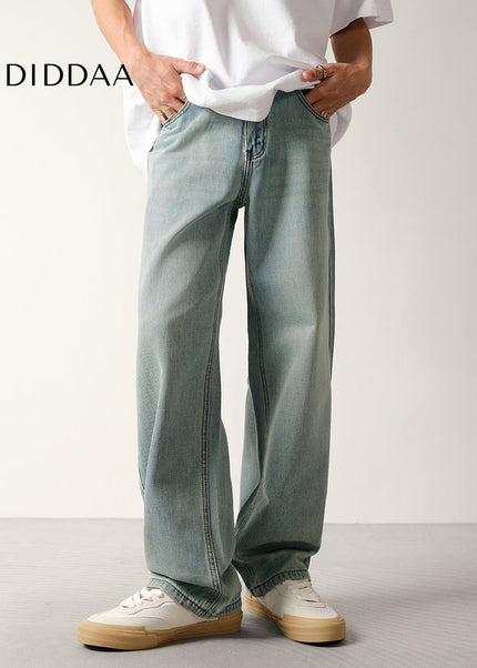 Light Blue Nostalgic Wash Loose Fit Jeans - Men’s Jeans