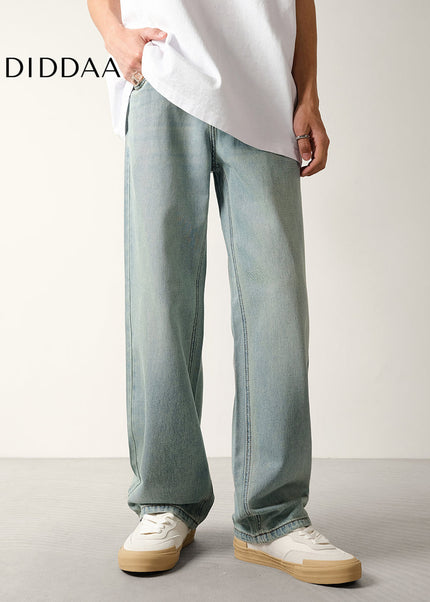Light Blue Nostalgic Wash Loose Fit Jeans - Men’s Jeans