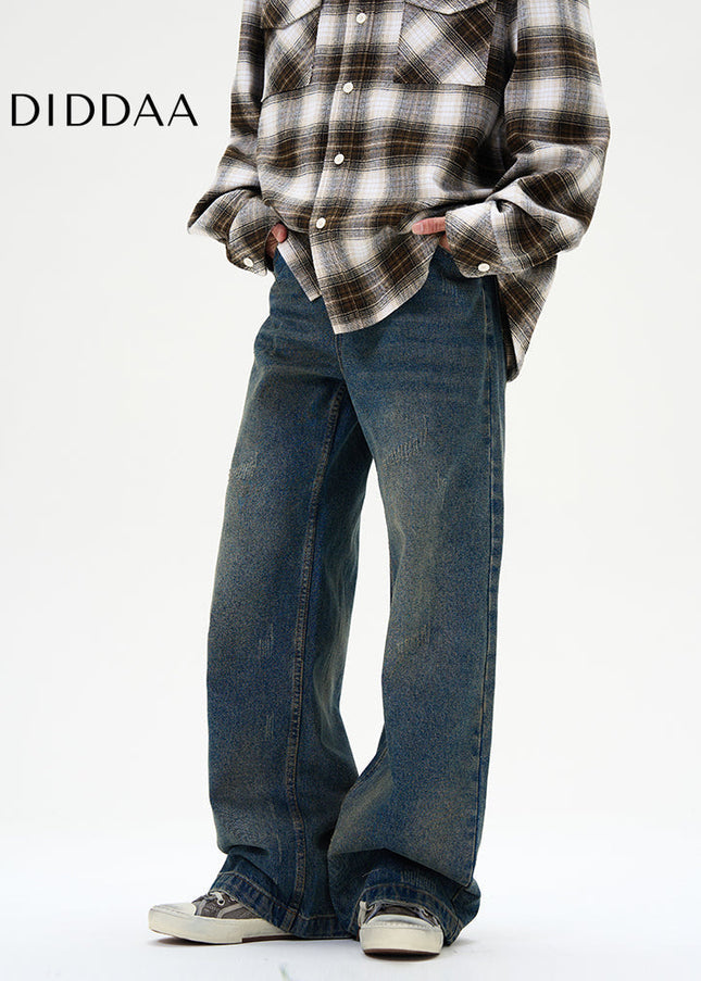 Light Blue Relaxed Loose Straight-Leg Jeans - Women’s Jeans