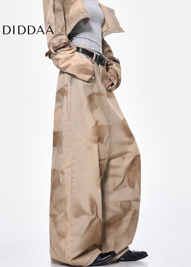 Light Blue Retro Distressed Wasteland Jeans Pants - Women’s Jeans