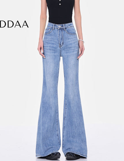 Light Blue Retro High Waist Bootcut Jeans for Women - S / Light Blue - Women’s Jeans