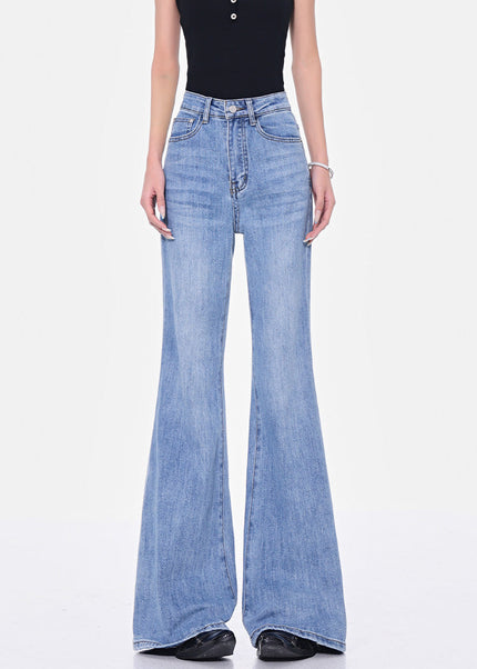 Light Blue Retro High Waist Bootcut Jeans for Women - Women’s Jeans