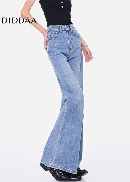 Light Blue Retro High Waist Bootcut Jeans for Women - Women’s Jeans