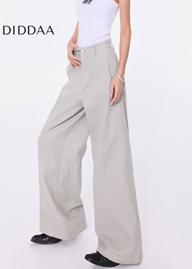 Light Blue Retro Straight Jeans Women’s Loose Casual Pants - Women’s Jeans