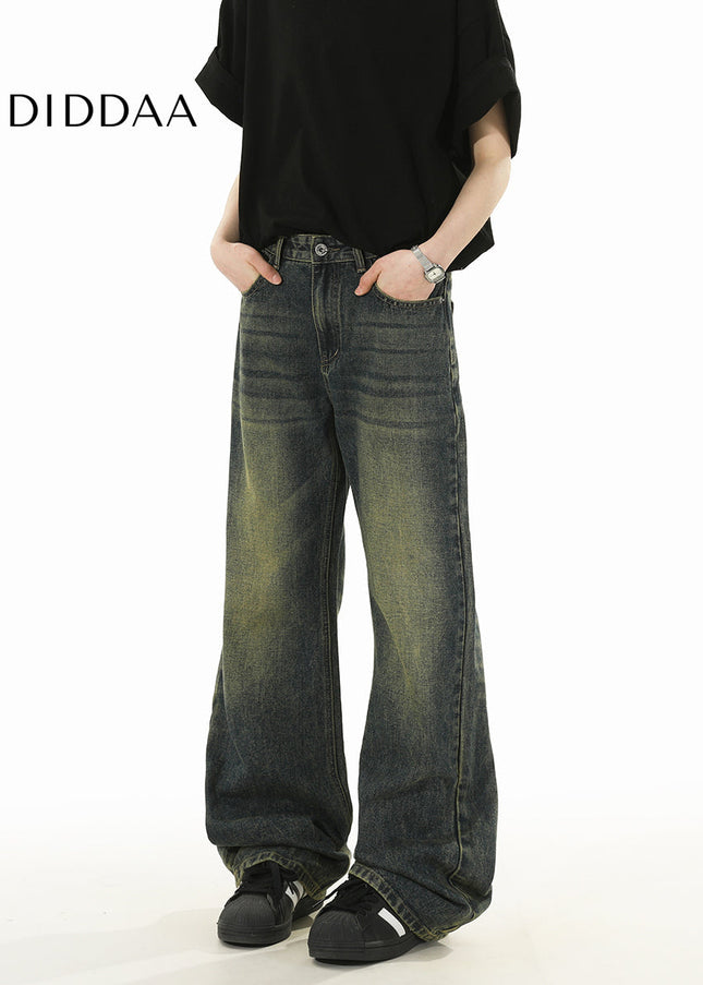 Light Blue Retro Wash Bootcut Jeans for Men and Women - Men’s Jeans