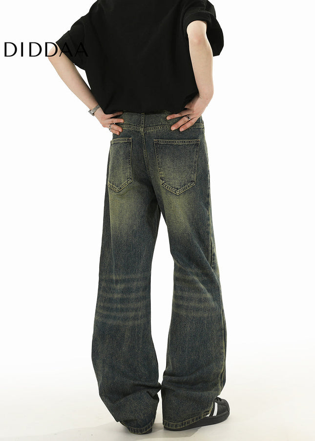 Light Blue Retro Wash Bootcut Jeans for Men and Women - Men’s Jeans