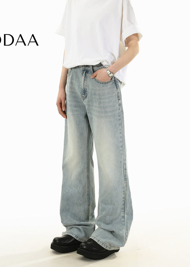 Light Blue Retro Wash Bootcut Jeans for Men and Women - S / Light Blue - Men’s Jeans