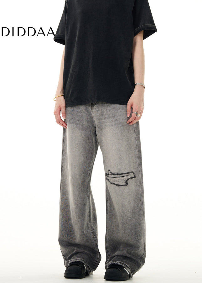 Light Blue Ripped Distressed Vintage Jeans for Men - Men’s Jeans