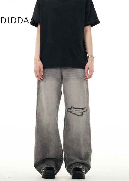 Light Blue Ripped Distressed Vintage Jeans for Men - Men’s Jeans