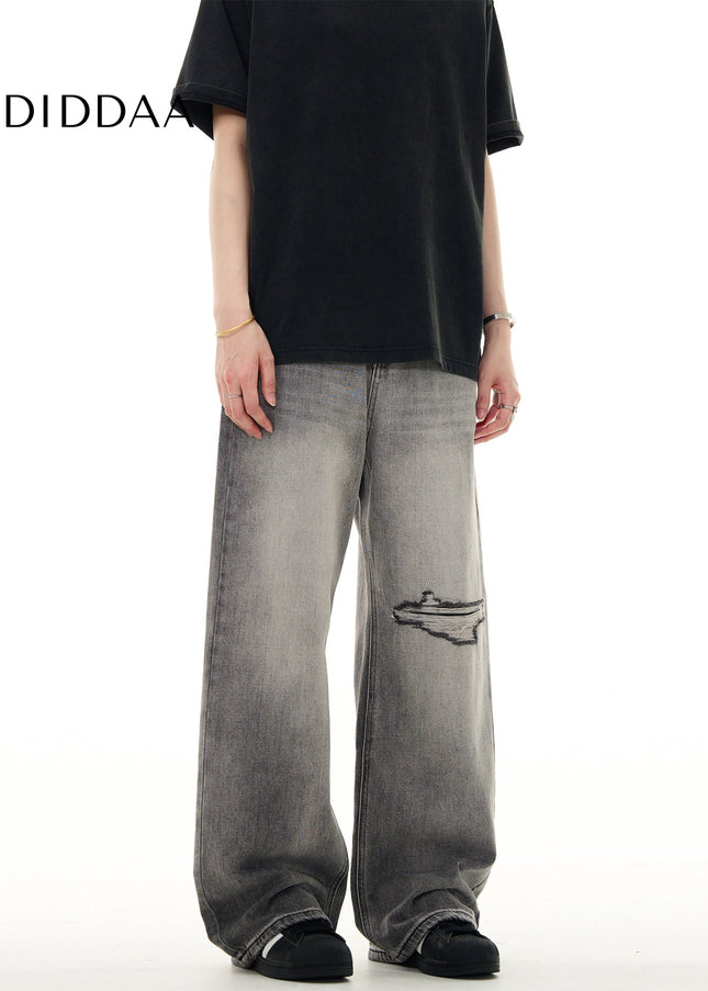 Light Blue Ripped Distressed Vintage Jeans for Men - Men’s Jeans