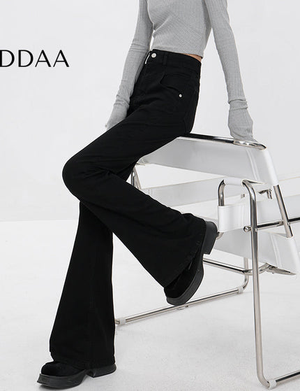 Light Blue Slim Design Bootcut Jeans for Women - S / Black - Women’s Jeans