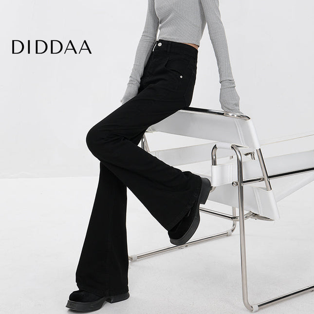 Light Blue Slim Design Bootcut Jeans for Women - S / Black - Women’s Jeans