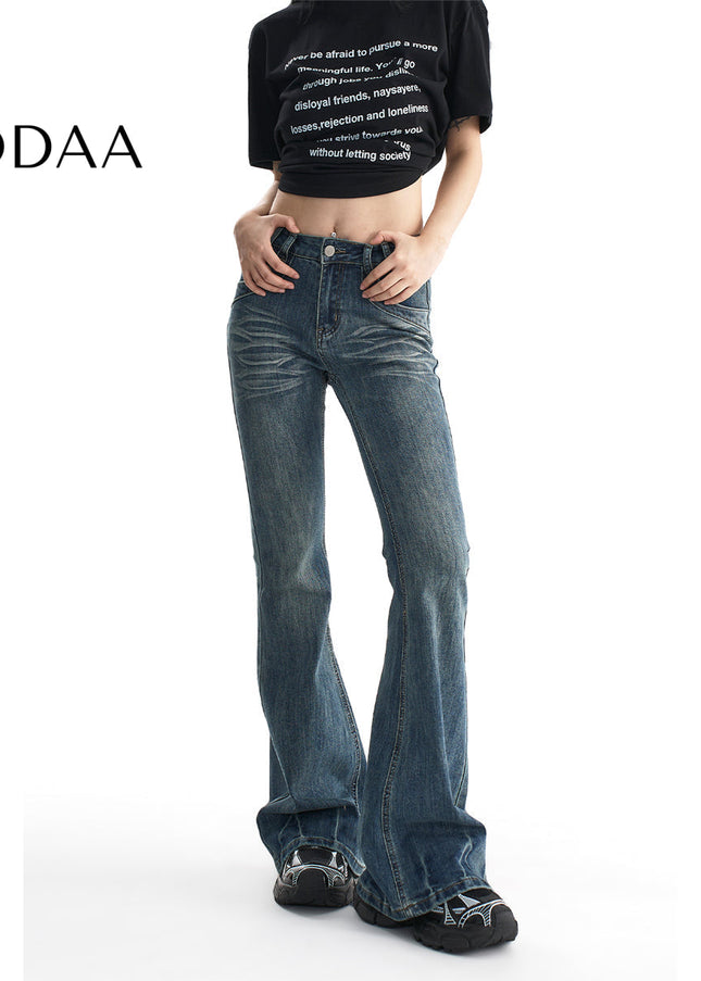 Light Blue Slim Fit Low Rise Jeans Women’s Trousers - XS / Dark Blue - Women’s Jeans