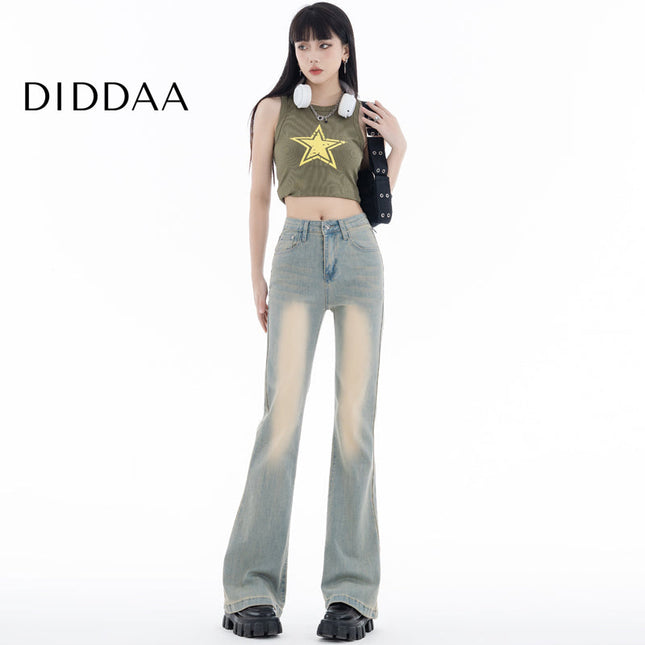 Light Blue Stretchy Slightly Flared Jeans for Women - XS / Light Blue - Women’s Jeans