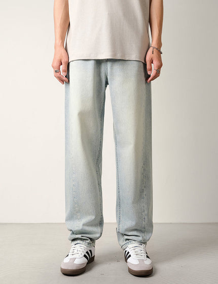 Light Blue Structured Slim Jeans for Men with Nostalgic Wash - 28 / Light Blue - Men’s Jeans
