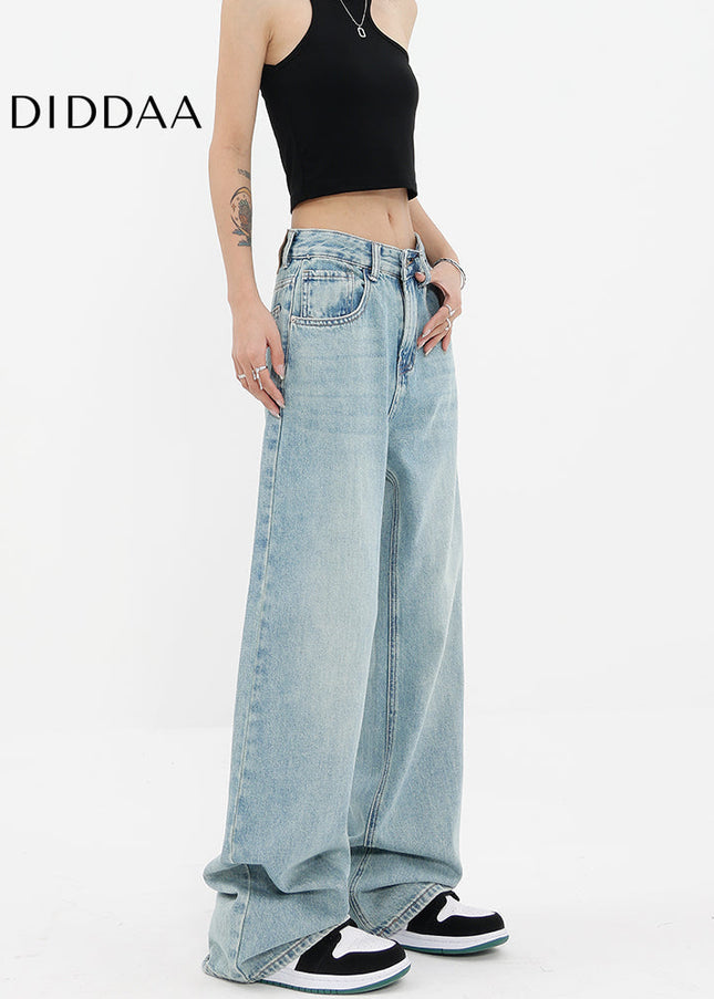 Light Blue Super Soft Wide Leg Jeans for Women - Women’s Jeans