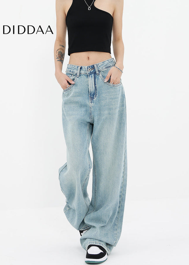 Light Blue Super Soft Wide Leg Jeans for Women - Women’s Jeans