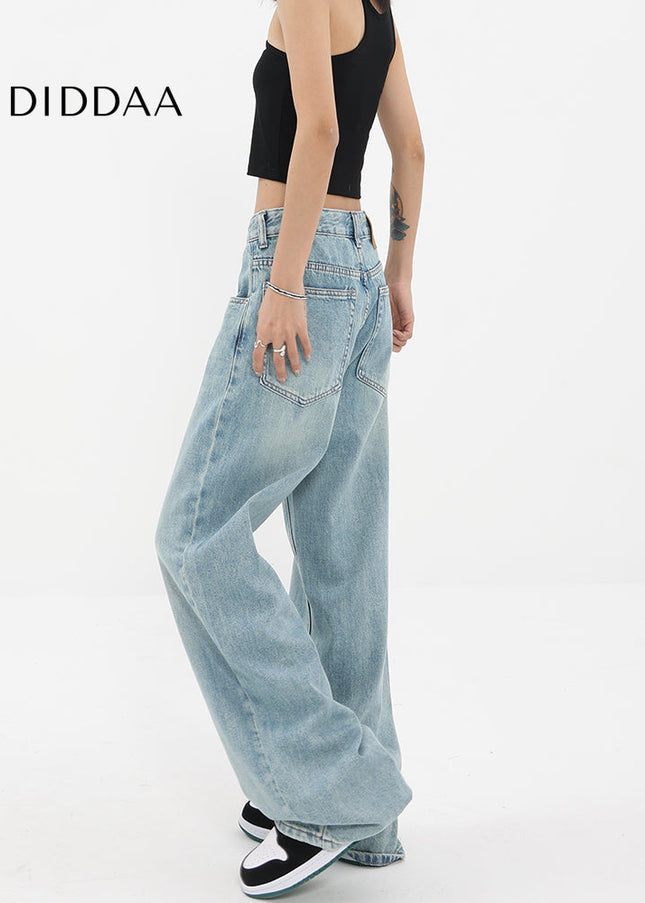 Light Blue Super Soft Wide Leg Jeans for Women - Women’s Jeans