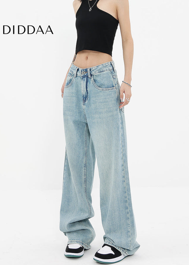 Light Blue Super Soft Wide Leg Jeans for Women - Women’s Jeans