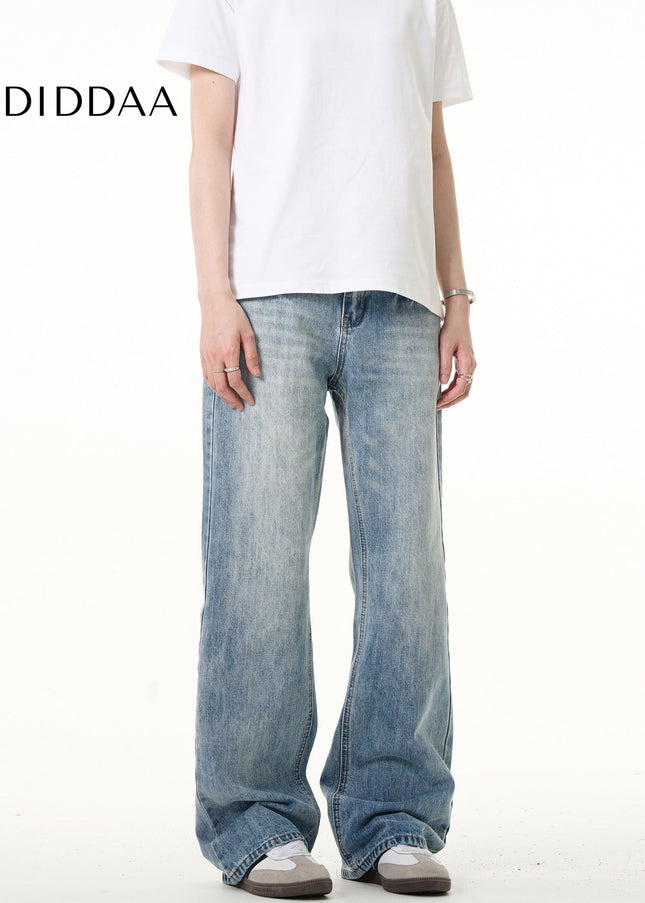 Light Blue Vintage Bootcut Jeans for Men and Women - Men’s Jeans