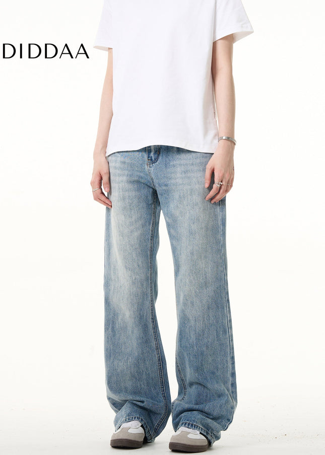 Light Blue Vintage Bootcut Jeans for Men and Women - Men’s Jeans