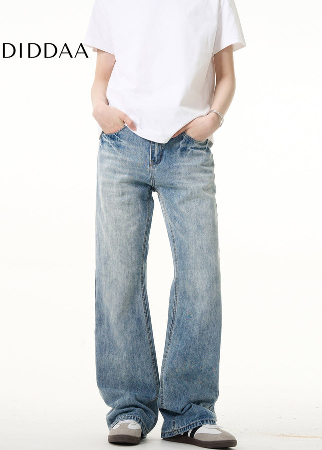 Light Blue Vintage Bootcut Jeans for Men and Women - Men’s Jeans