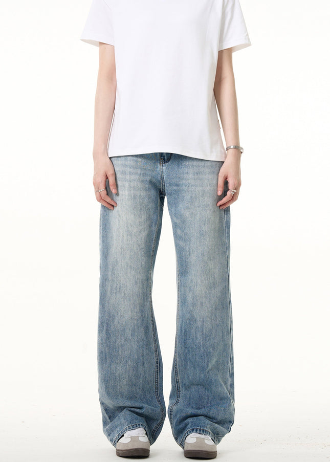 Light Blue Vintage Bootcut Jeans for Men and Women - Men’s Jeans