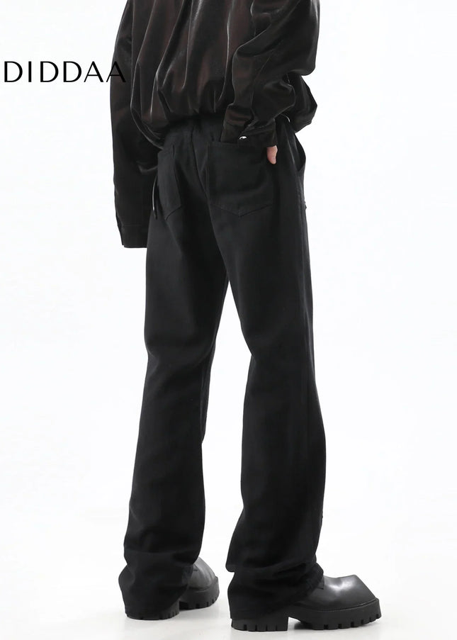 Light Blue Zipper Design Straight Jeans for Men - Men’s Jeans