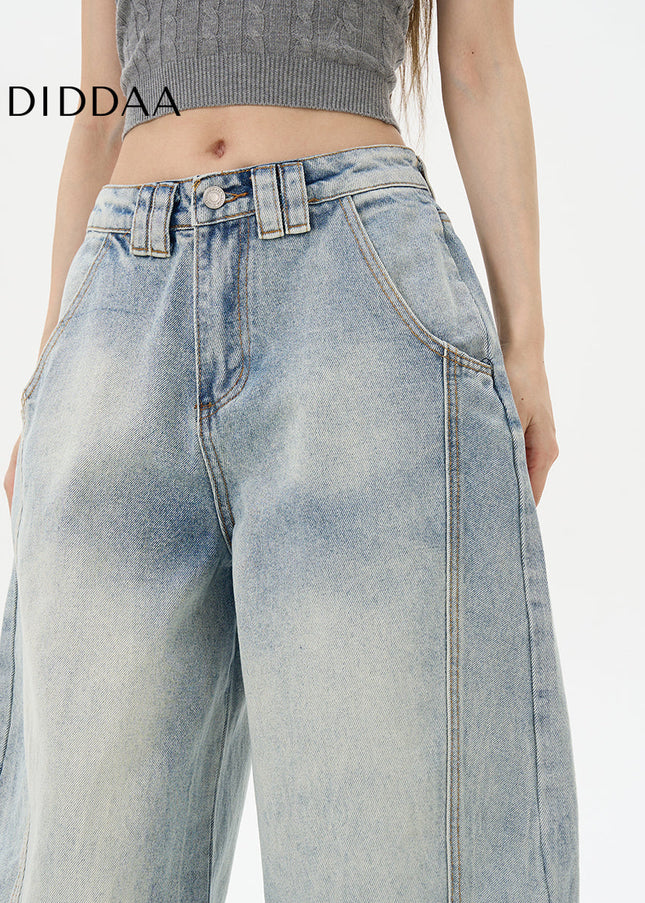 Light-Colored Retro Slub Scimitar Jeans for Men - Women’s Jeans