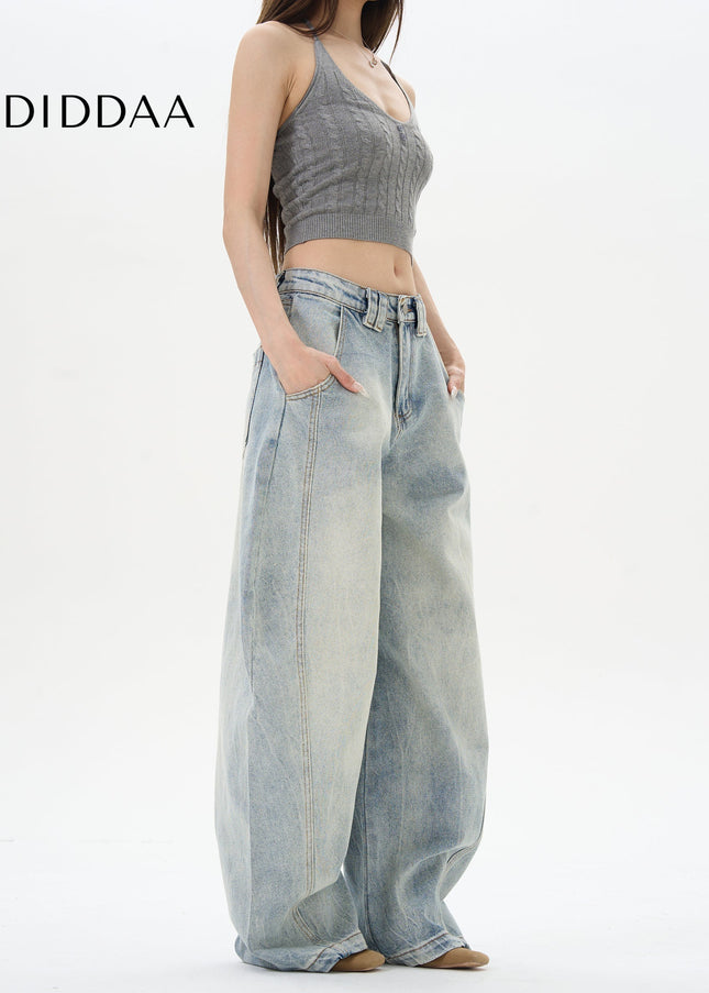 Light-Colored Retro Slub Scimitar Jeans for Men - Women’s Jeans