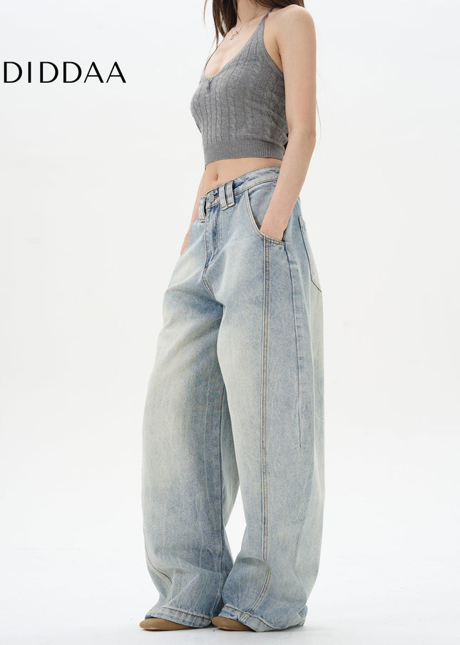 Light-Colored Retro Slub Scimitar Jeans for Men - Women’s Jeans