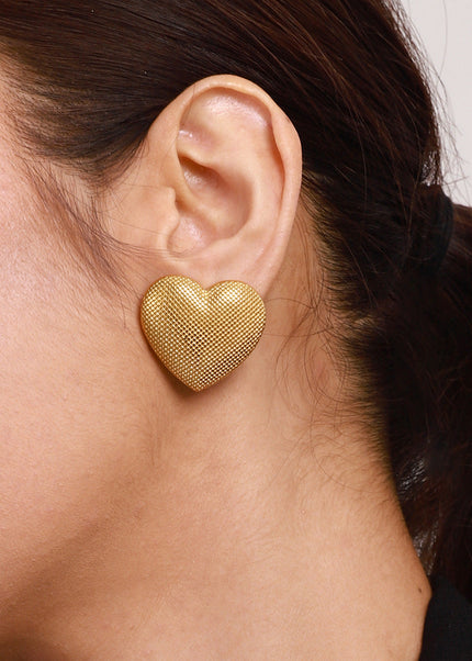 Jieding European and American love titanium steel stud earrings do not fade earrings, earrings, light luxury, high-end jewelry, stainless steel cross-border women