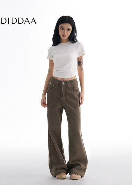 Maillard Brown Cleanfit Straight Leg Pants for Women - Women’s Jeans