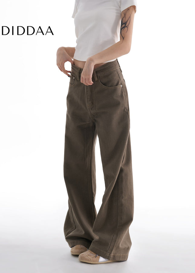 Maillard Brown Cleanfit Straight Leg Pants for Women - Women’s Jeans
