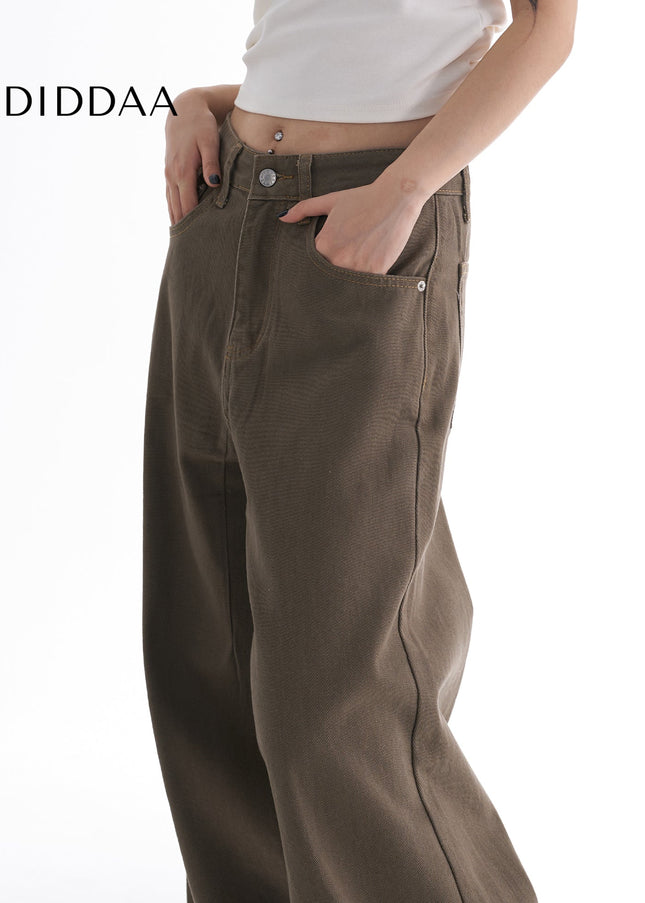 Maillard Brown Cleanfit Straight Leg Pants for Women - Women’s Jeans