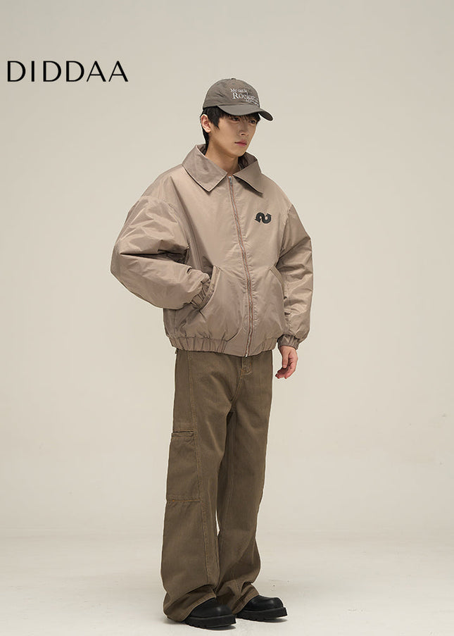 Maillard Brown Loose Fit Cargo Jeans for Men - Women’s Jeans