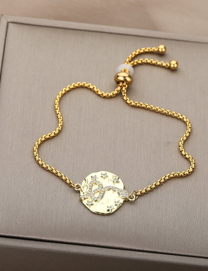 Mamane Bracelet | Gold Zirconia Snake Animal Jewelry Bracelet - Gold - Bracelets