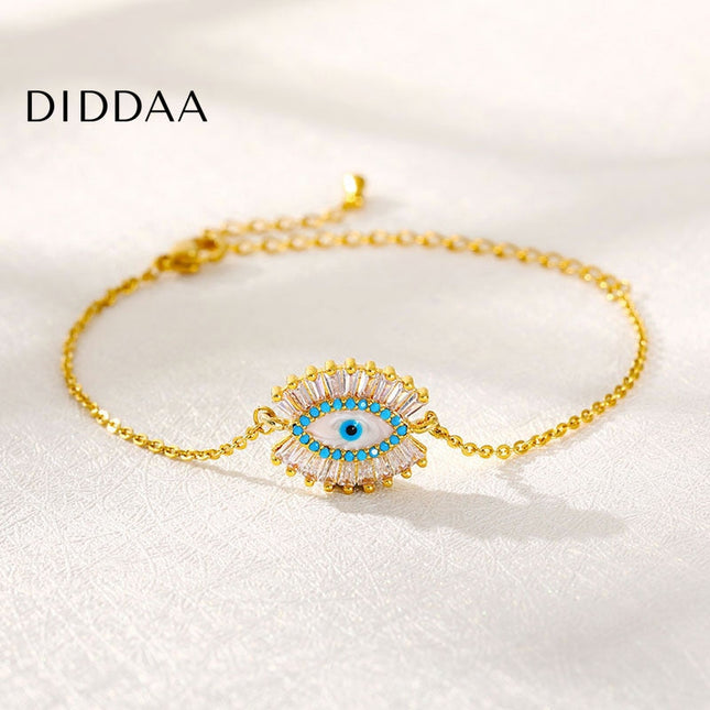 Marche Bracelet | Gold Silver Evil Eye Zirconia Braceler - Bracelets