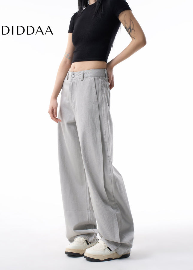 Morandi Gray High Waist Straight Leg Jeans for Women - Women’s Jeans