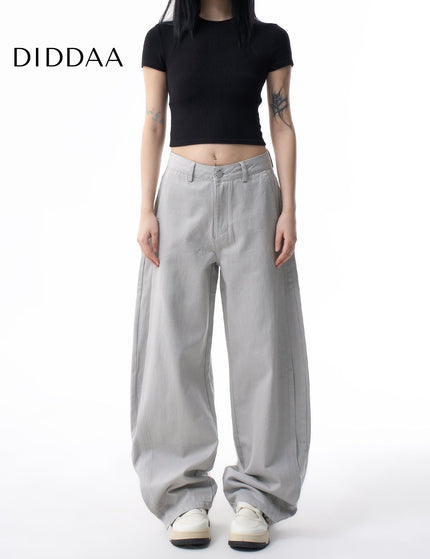 Morandi Gray High Waist Straight Leg Jeans for Women - XS / Grey - Women’s Jeans