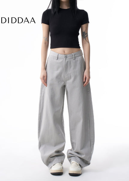 Morandi Gray High Waist Straight Leg Jeans for Women - XS / Grey - Women’s Jeans