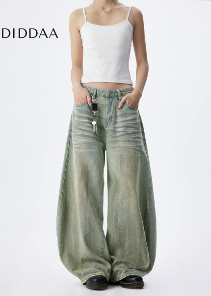 Mud Dyed Distressed Baggy Jeans for Men - Men’s Jeans