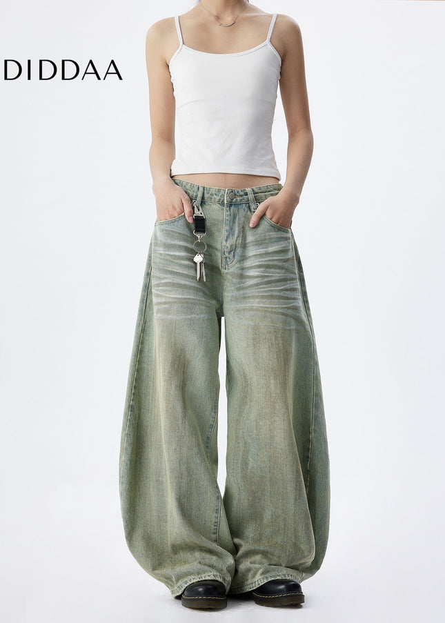 Mud Dyed Distressed Baggy Jeans for Men - Men’s Jeans