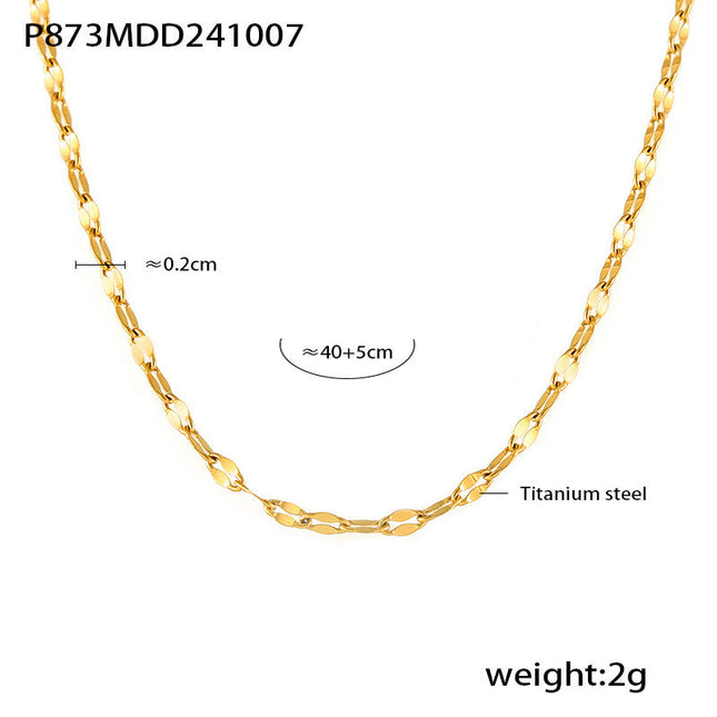 Mystery beauty niche temperament starry zircon hollow love clavicle necklace women's new titanium steel set in stock