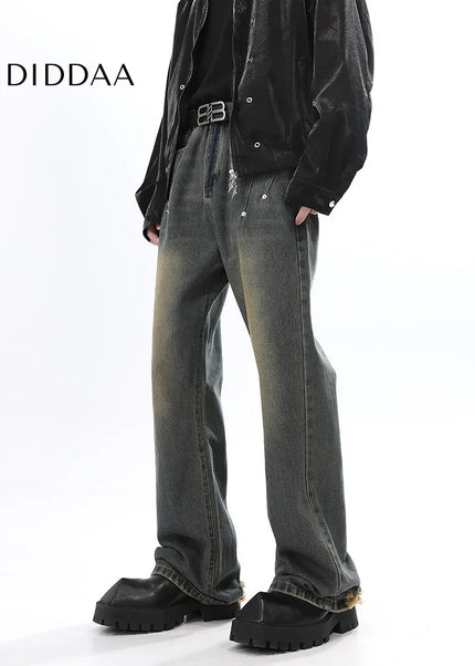 Navy Cleanfit Micro Flare Straight Leg Jeans - Men’s Jeans