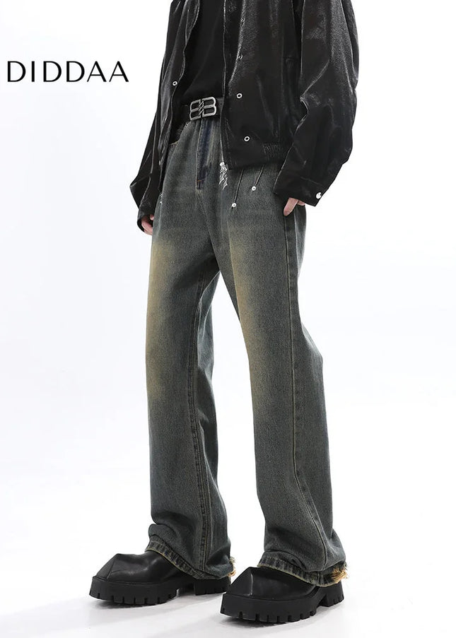 Navy Cleanfit Micro Flare Straight Leg Jeans - Men’s Jeans
