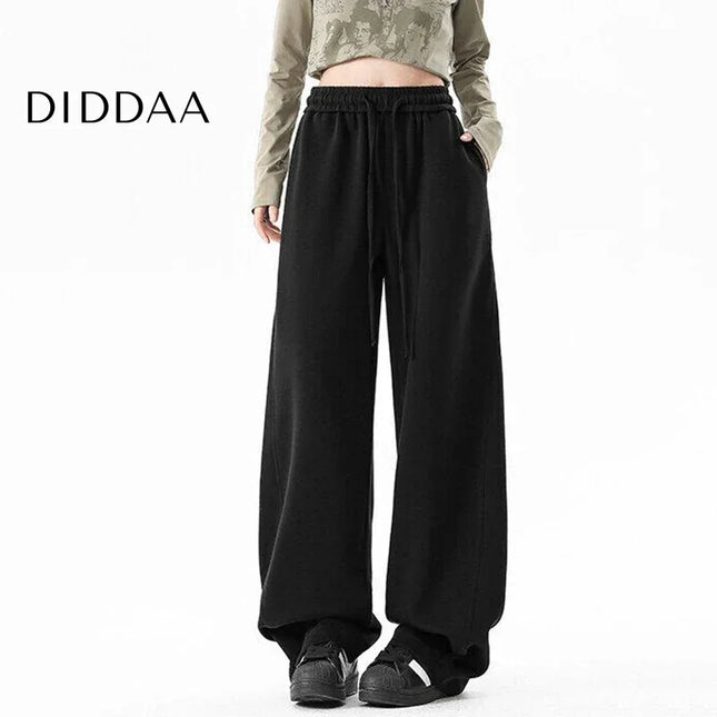 Navy Loose Fit Elastic Waist Men’s Sweatpants Drape Wide Leg - S / Black - Unisex Sweatpants