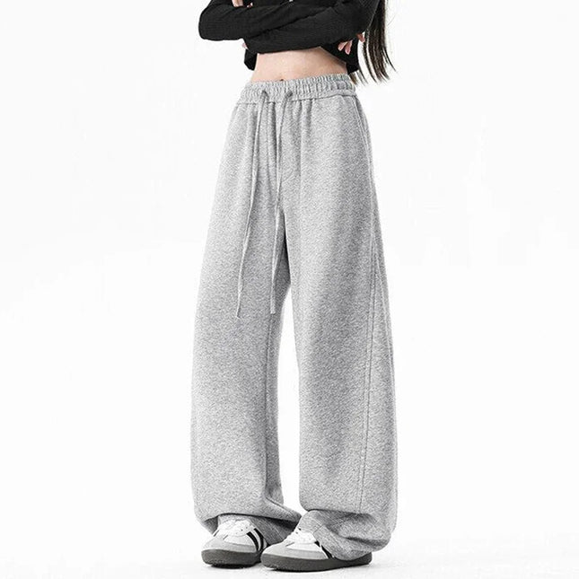 Navy Loose Fit Elastic Waist Men’s Sweatpants Drape Wide Leg - S / Grey - Unisex Sweatpants