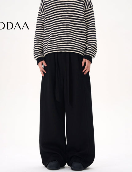 Navy Relaxed Fit KISKO Wide Leg Sweatpants - S / Black - Unisex Sweatpants