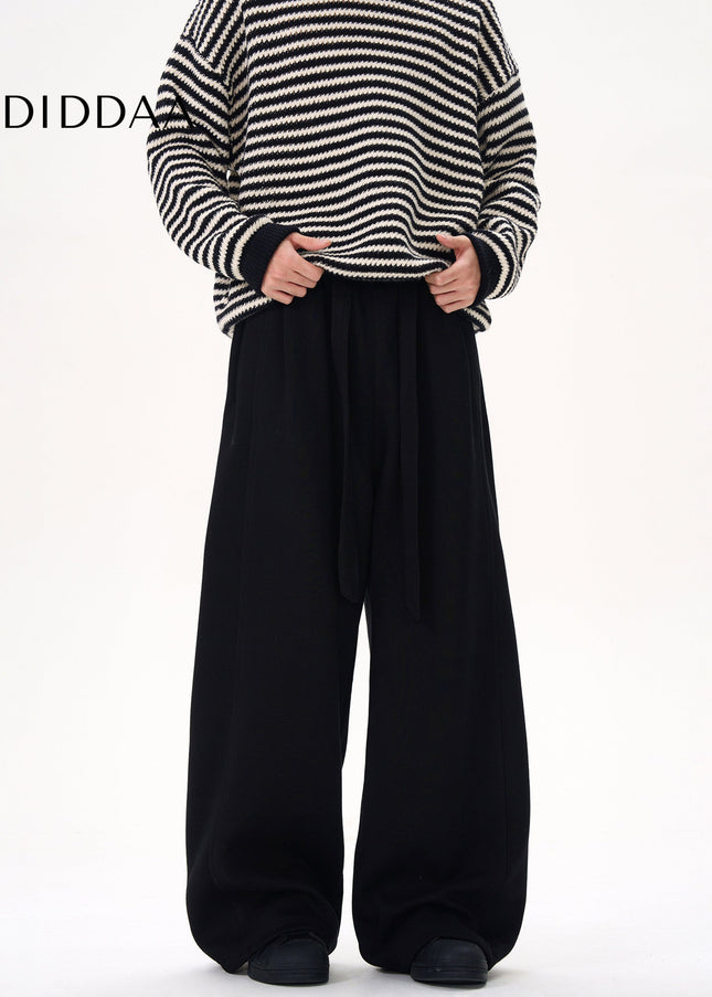 Navy Relaxed Fit KISKO Wide Leg Sweatpants - Unisex Sweatpants